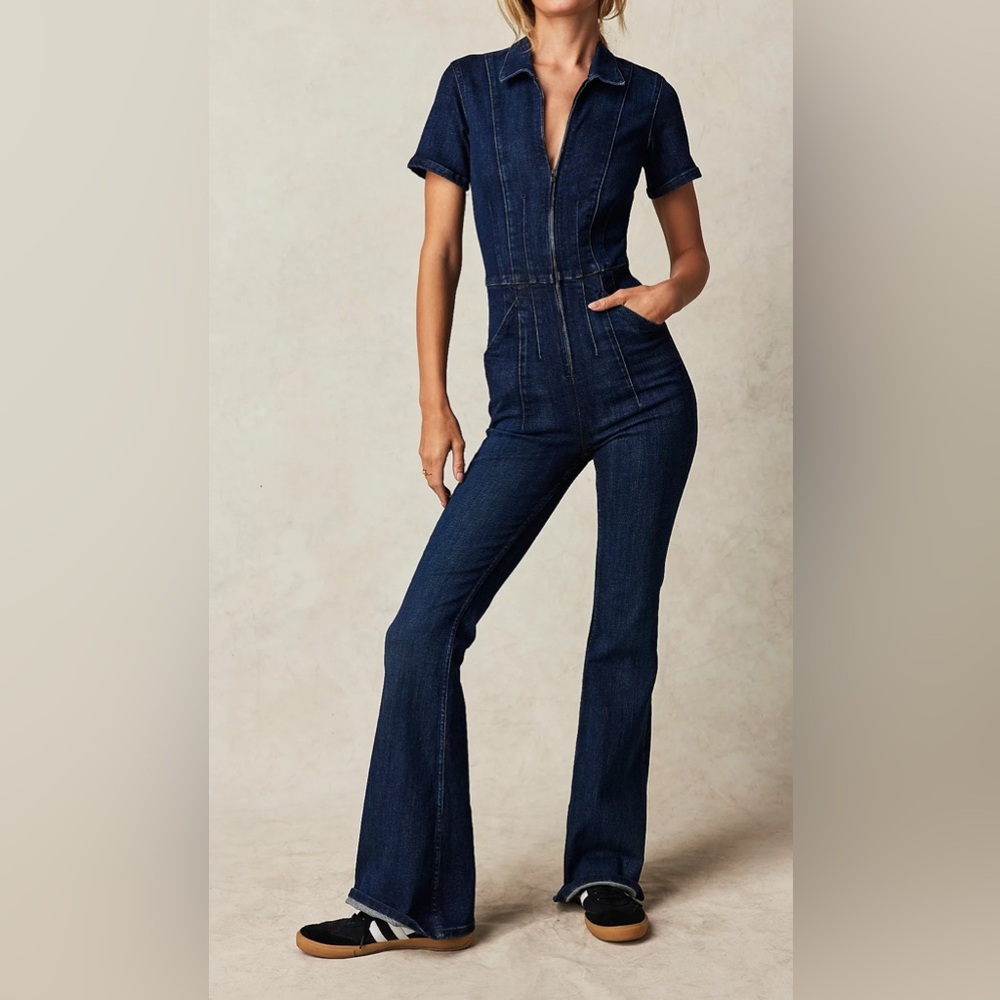 Free People Jayde Flare Jumpsuit New without Tag